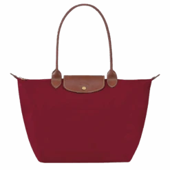 Longchamp Le Pliage Original L Tote Bag Red - Recycled Canvas