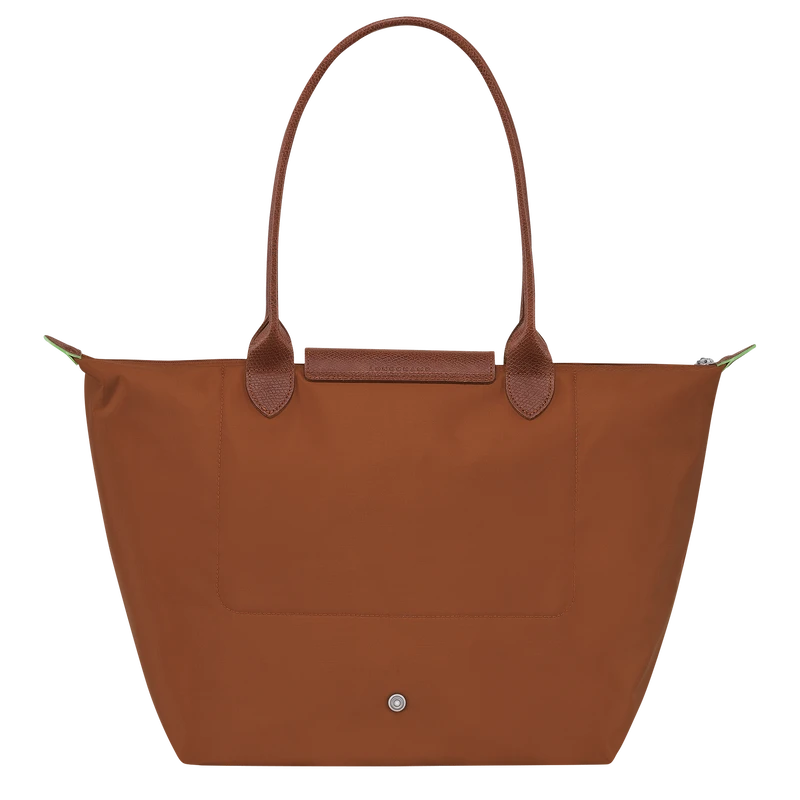 Longchamp Le Pliage Green L Tote Bag Cognac - Recycled Canvas 6 Longchamp Le Pliage Green L Tote Bag Cognac - Recycled Canvas - Image 4