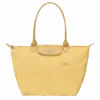 Longchamp Le Pliage Green L Tote Bag Wheat - Recycled Canvas