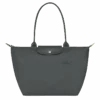 Longchamp Le Pliage Green L Tote Bag Graphite - Recycled Canvas -Longchamp L1899919P66 0