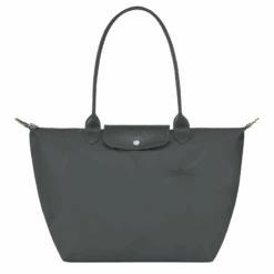 Longchamp Le Pliage Green L Tote Bag Graphite - Recycled Canvas