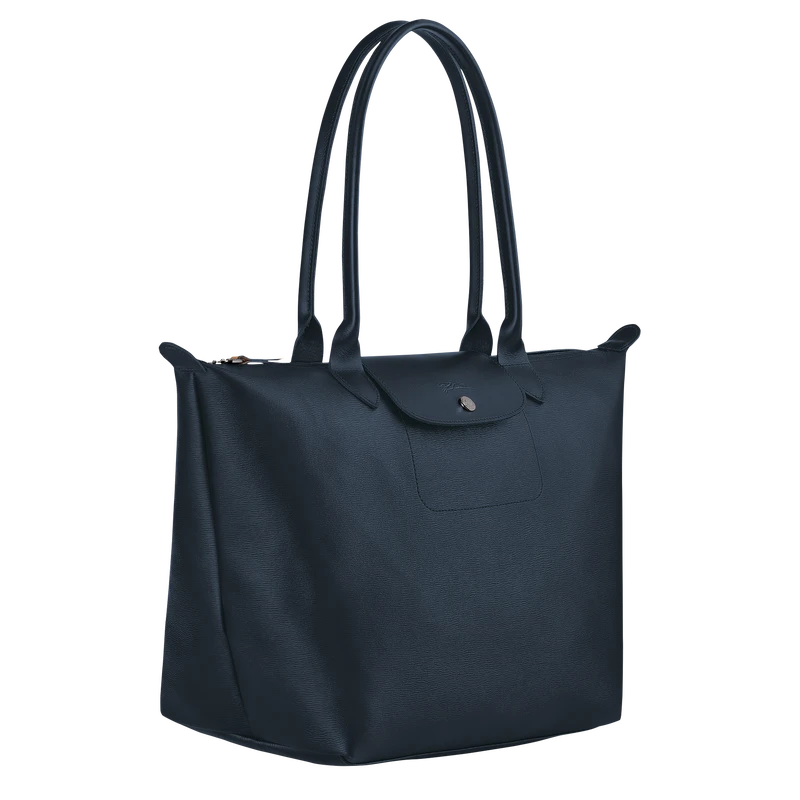 Longchamp Le Pliage City L Tote Bag Navy - Canvas 5 Longchamp Le Pliage City L Tote Bag Navy - Canvas - Image 3