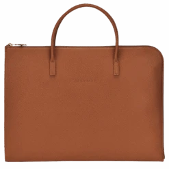 Longchamp Le Foulonné S Briefcase Caramel - Leather