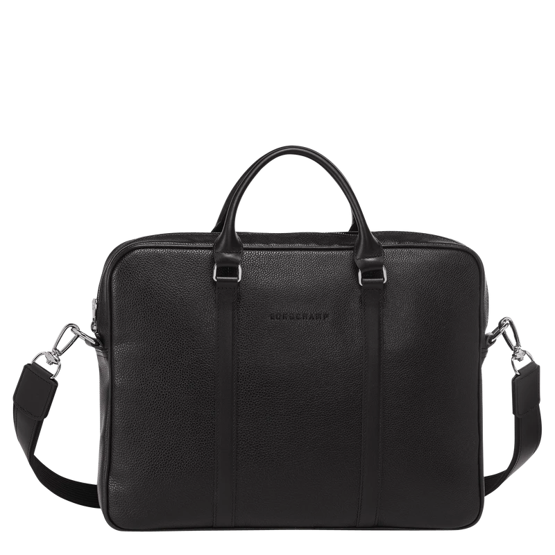 Longchamp Le Foulonné XS Briefcase Black - Leather 3 Longchamp Le Foulonné XS Briefcase Black - Leather