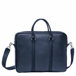 Longchamp Le Foulonné S Briefcase Navy - Leather