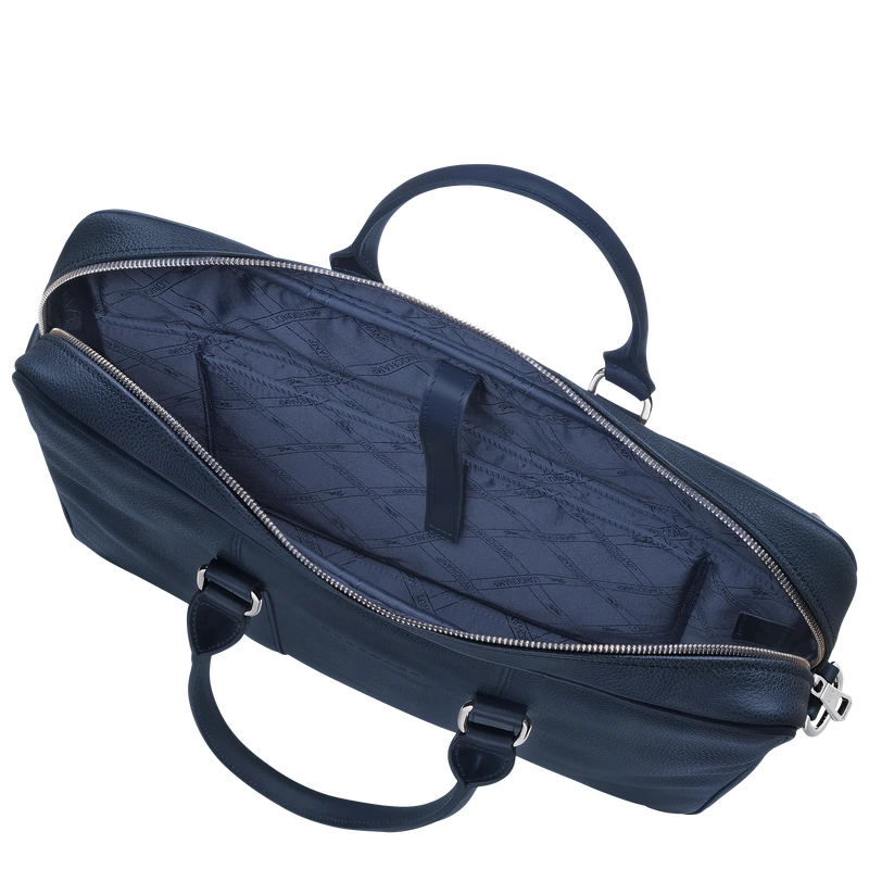 Longchamp Le Foulonné S Briefcase Navy - Leather 7 Longchamp Le Foulonné S Briefcase Navy - Leather - Image 5