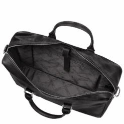 Longchamp Le Foulonné M Briefcase Black - Leather -Longchamp L2123021047 5