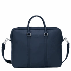 Longchamp Le Foulonné M Briefcase Navy - Leather