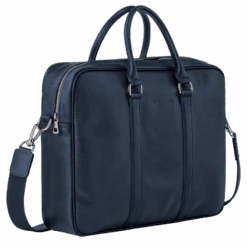 Longchamp Le Foulonné M Briefcase Navy - Leather -Longchamp L2123021556 2