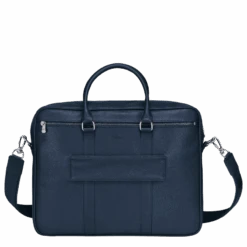 Longchamp Le Foulonné M Briefcase Navy - Leather -Longchamp L2123021556 3