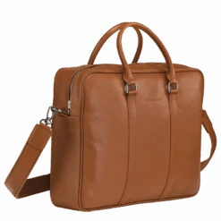 Longchamp Le Foulonné M Briefcase Caramel - Leather -Longchamp L2123021F72 2