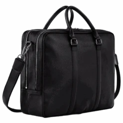 Longchamp Le Foulonné L Briefcase Black - Leather 9 Longchamp Le Foulonné L Briefcase Black - Leather -Longchamp L2129021047 2