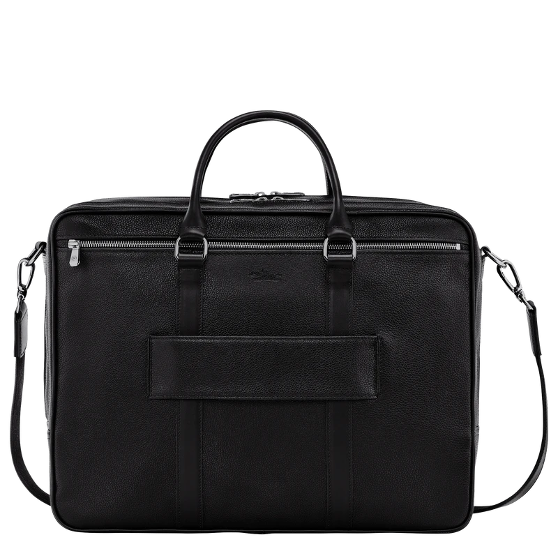 Longchamp Le Foulonné L Briefcase Black - Leather 6 Longchamp Le Foulonné L Briefcase Black - Leather - Image 4