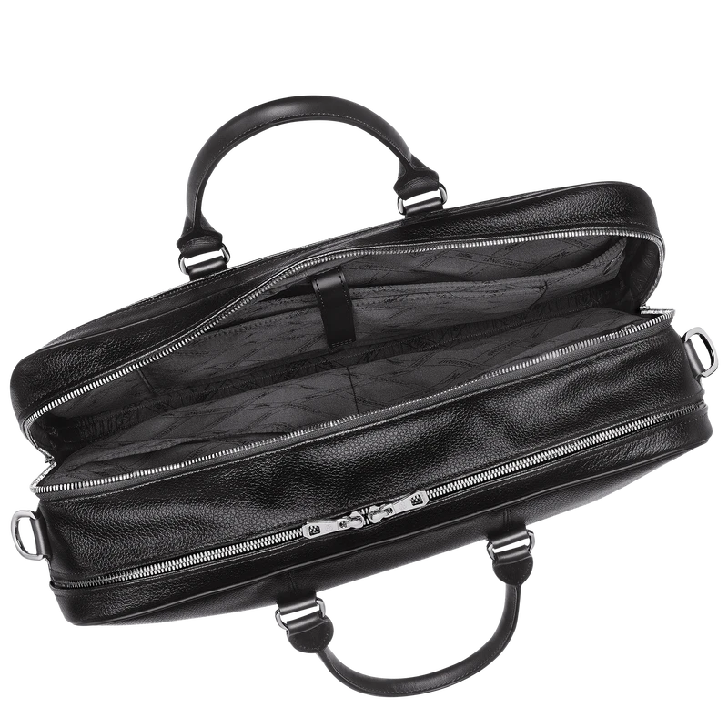 Longchamp Le Foulonné L Briefcase Black - Leather 7 Longchamp Le Foulonné L Briefcase Black - Leather - Image 5