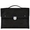 Longchamp Le Foulonné S Briefcase Black - Leather