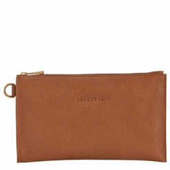 Longchamp Le Foulonné Pouch Caramel - Leather -Longchamp L2541021121 3