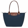 Longchamp Le Pliage Original M Tote Bag Navy - Recycled Canvas 2 Longchamp Le Pliage Original M Tote Bag Navy - Recycled Canvas -Longchamp L2605089P68 0