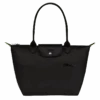 Longchamp Le Pliage Green M Tote Bag Black - Recycled Canvas 2 Longchamp Le Pliage Green M Tote Bag Black - Recycled Canvas -Longchamp L2605919001 0