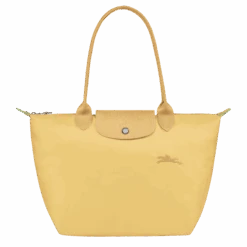 Longchamp Le Pliage Green M Tote Bag Wheat - Recycled Canvas