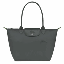 Longchamp Le Pliage Green M Tote Bag Graphite - Recycled Canvas