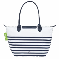 Longchamp Le Pliage Collection M Tote Bag Navy/White - Canvas -Longchamp L2605HDF165 3