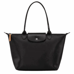 Longchamp Le Pliage City M Tote Bag Black - Canvas