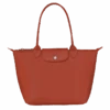 Longchamp Le Pliage City M Tote Bag Terracotta - Canvas