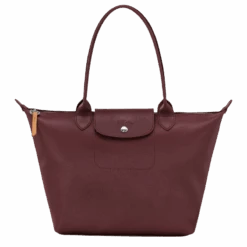 Longchamp Le Pliage City M Tote Bag Plum - Canvas