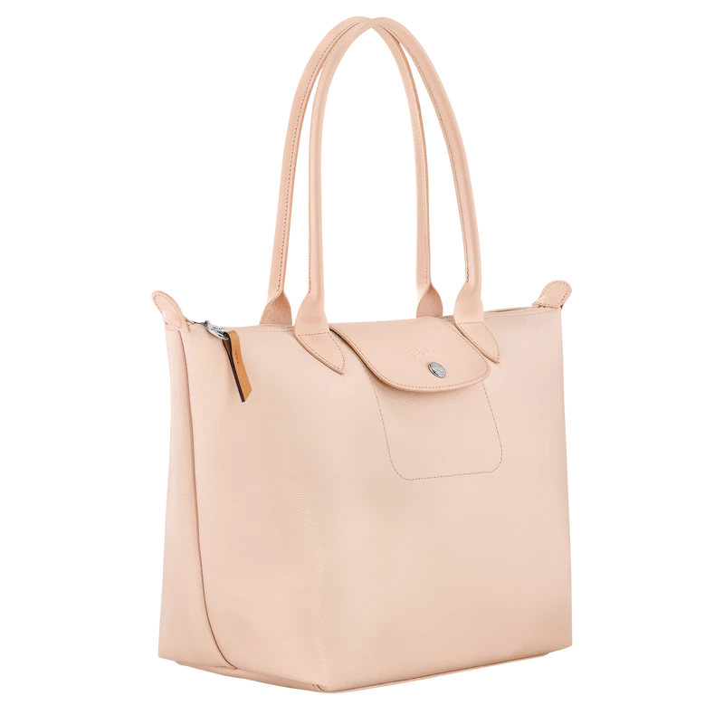 Longchamp Le Pliage City M Tote Bag Nude - Canvas 5 Longchamp Le Pliage City M Tote Bag Nude - Canvas - Image 3