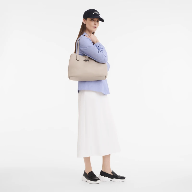 Longchamp Roseau Essential L Tote Bag Clay - Leather 4 Longchamp Roseau Essential L Tote Bag Clay - Leather - Image 2