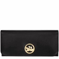 Longchamp Box-Trot Continental Wallet Black - Leather