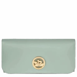 Longchamp Box-Trot Continental Wallet Green-gray - Leather