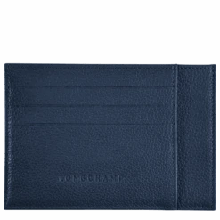 Longchamp Le Foulonné Card Holder Navy - Leather