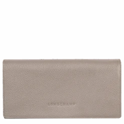 Longchamp Le Foulonné Continental Wallet Turtledove - Leather