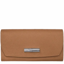 Longchamp Roseau Continental Wallet Natural - Leather