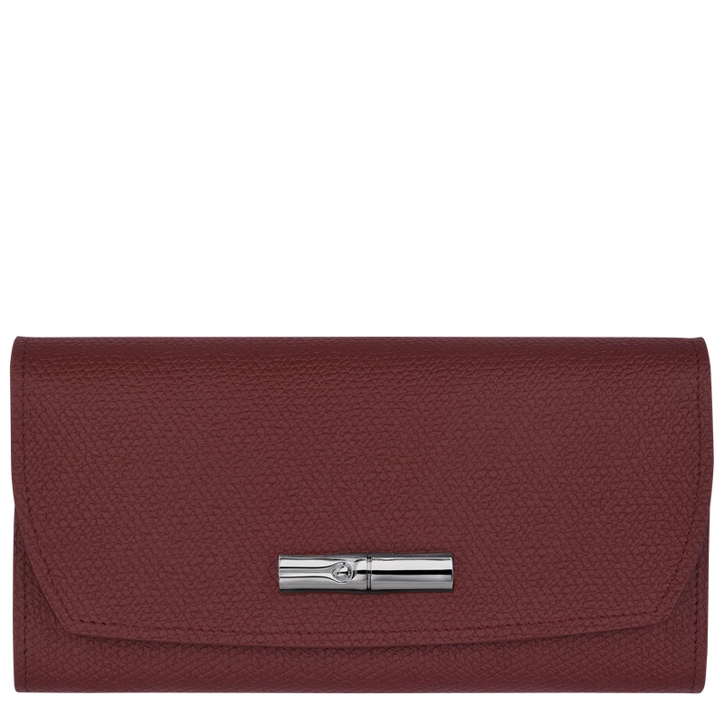 Longchamp Roseau Continental Wallet Plum - Leather 3 Longchamp Roseau Continental Wallet Plum - Leather