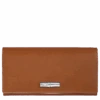 Longchamp Roseau Continental Wallet Cognac - Leather