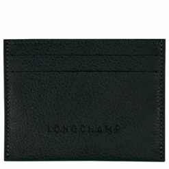 Longchamp Le Foulonné Cardholder Black - Leather