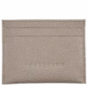 Longchamp Le Foulonné Cardholder Turtledove - Leather