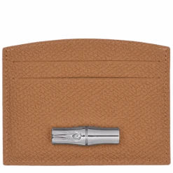Longchamp Roseau Card Holder Natural - Leather