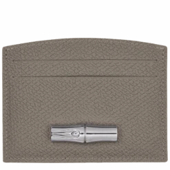 Longchamp Roseau Card Holder Turtledove - Leather