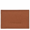 Longchamp Le Foulonné Card Holder Caramel - Leather 1 Longchamp Le Foulonné Card Holder Caramel - Leather -Longchamp L3243021121 0