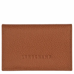 Longchamp Le Foulonné Card Holder Caramel - Leather