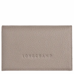 Longchamp Le Foulonné Card Holder Turtledove - Leather
