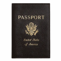 Longchamp Le Foulonné Passport Cover Mocha - Leather