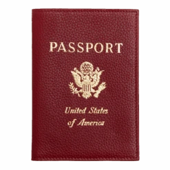 Longchamp Le Foulonné Passport Cover Red - Leather