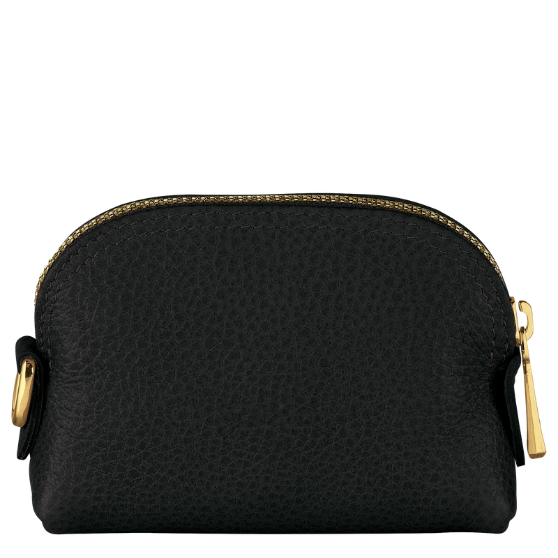 Longchamp Le Foulonné Coin Purse Black - Leather 4 Longchamp Le Foulonné Coin Purse Black - Leather - Image 2