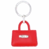 Longchamp Roseau Key Rings Red - Leather