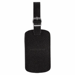 Longchamp Boxford Luggage Tag Black - Leather